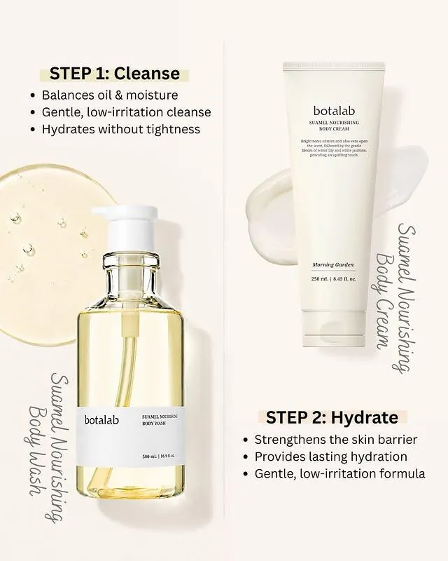 botalab two-step body routine: cleanse and hydrate