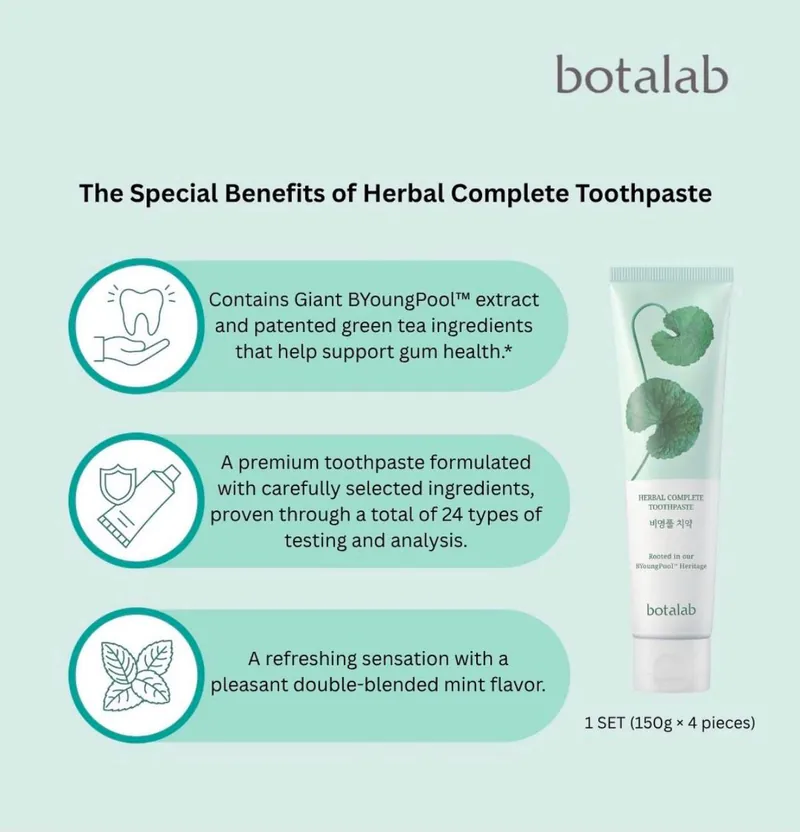 botalab Herbal Complete Toothpaste benefits